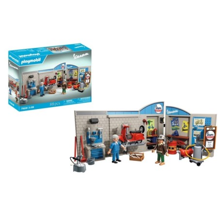 Playmobil - Atelier cu vespa rosie Playmobil - 1
